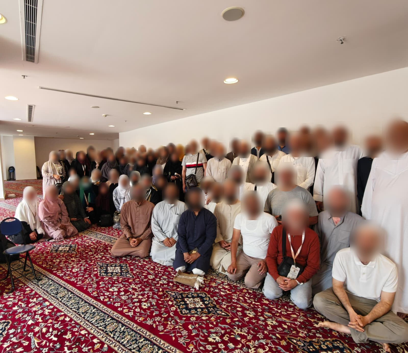 The whole group gathered together