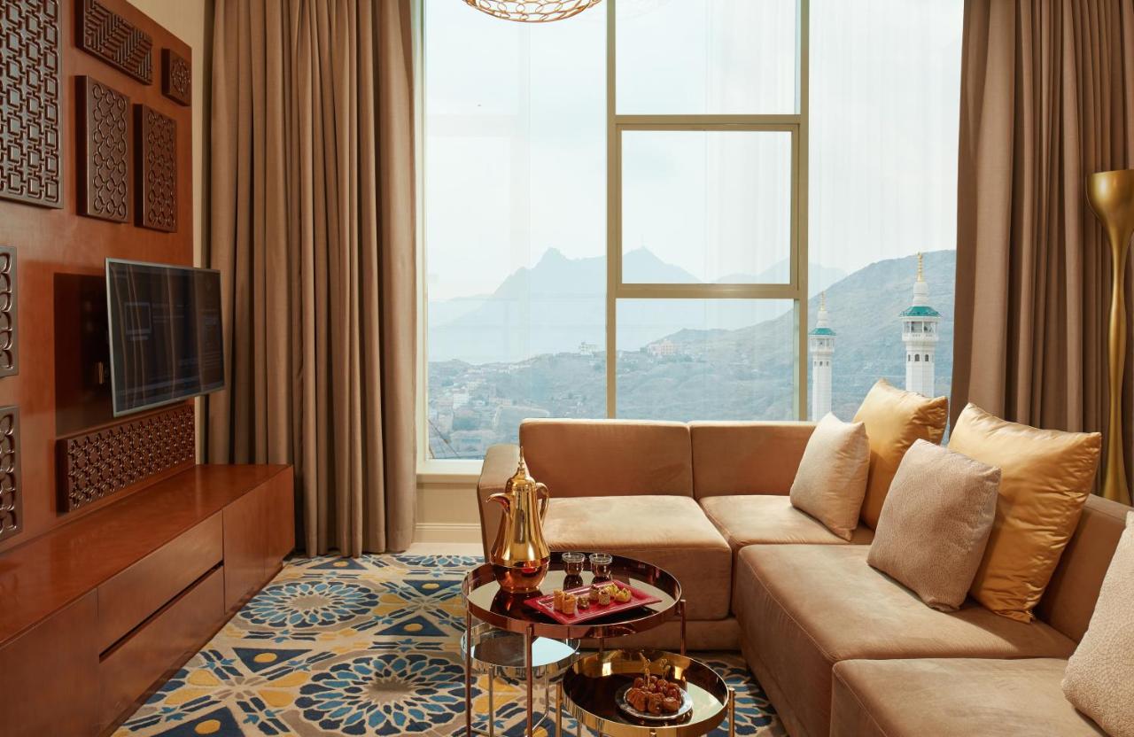 Suite lounge with a view over Makkah
